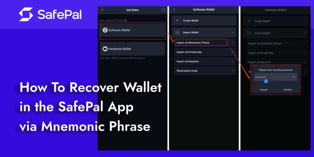 How To Recover Wallet in the SafePal App via Mnemonic Phrase