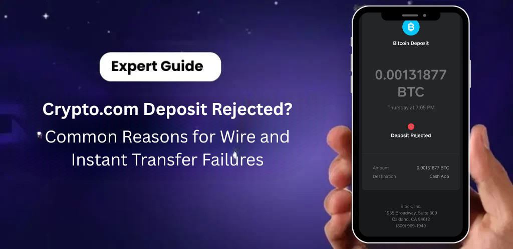 Crypto.com Deposit Rejected